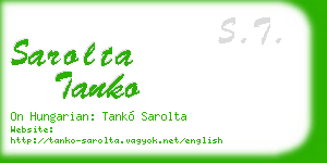 sarolta tanko business card